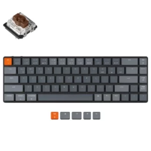 Keychron K7 ANSI 65% Layout 68 Key – Brown Switch RGB Hot-Swap – Gateron Mechaincal Wireless Low Profile Keyboard