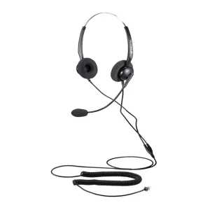 Calltel T800 Stereo-Ear Headset - Noise-Cancelling Mic -RJ9 Reverse