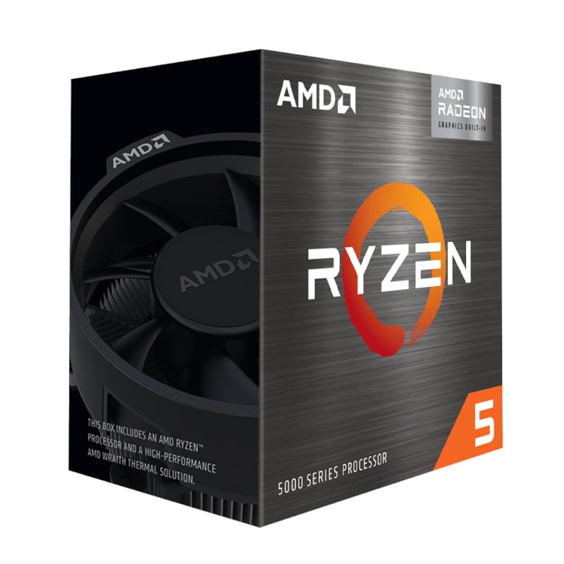 AMD CPU Desktop Ryzen 5 6C/12T 5600G (4.4GHz; 19MB;65W;AM4) box with Wraith Stealth Cooler and Radeon Graphics