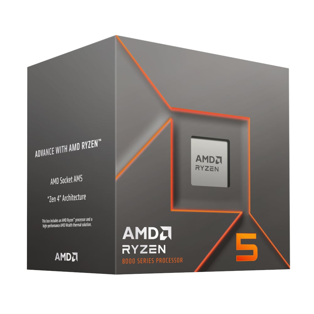AMD Ryzen 7 8700Fx4nm TSMC AM5 CPU; 6 Core/12 Thread Base Clock 4.2GHz; Max Boost Clock 4.7GHz;16MB Cache; BOX