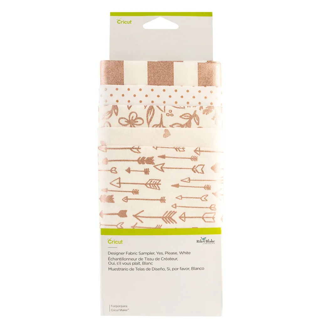 2004673 - CRICUT DESIGNER FABRIC SAMPLER YES PLEASE WHITE