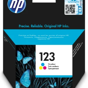 HP 123 Tri-color Original Ink Cartridge;~100 pages. (DeskJet 2130 and 2131). .