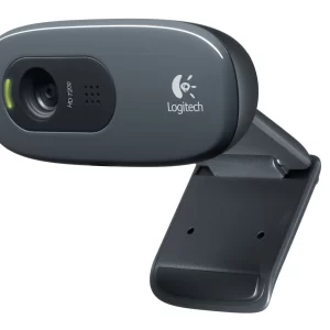 Logitech Webcam C270 HD Still 3MP HD Video Built in Mic Auto focus Grey