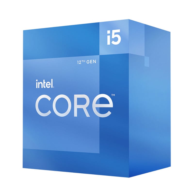 Intel Core i5 12400 Up to 4.4 GHZ; 6 Core (6P+0E)12 Thread; 18MB ; 65W TDP;Up to 3200Mhz RAM;-Intel Laminar Cooler included