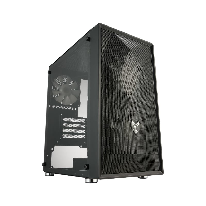 FSP CST130 Basic Micro-ATX Gaming Chassis - Black
