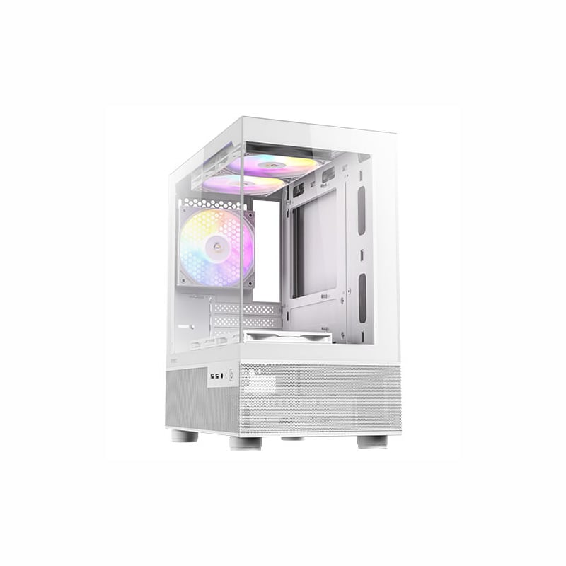 Antec CX200M Elite Micro-ATX | ITX ARGB Mini-Tower Gaming Chassis - White