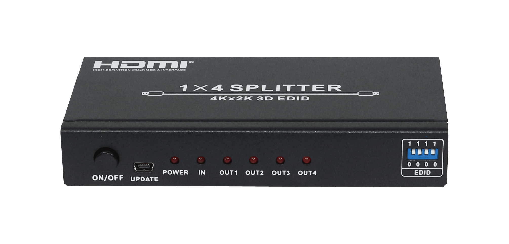 HDCVT 1x4 HDMI 1.4 Splitter supports HDCP1.4 and EDID