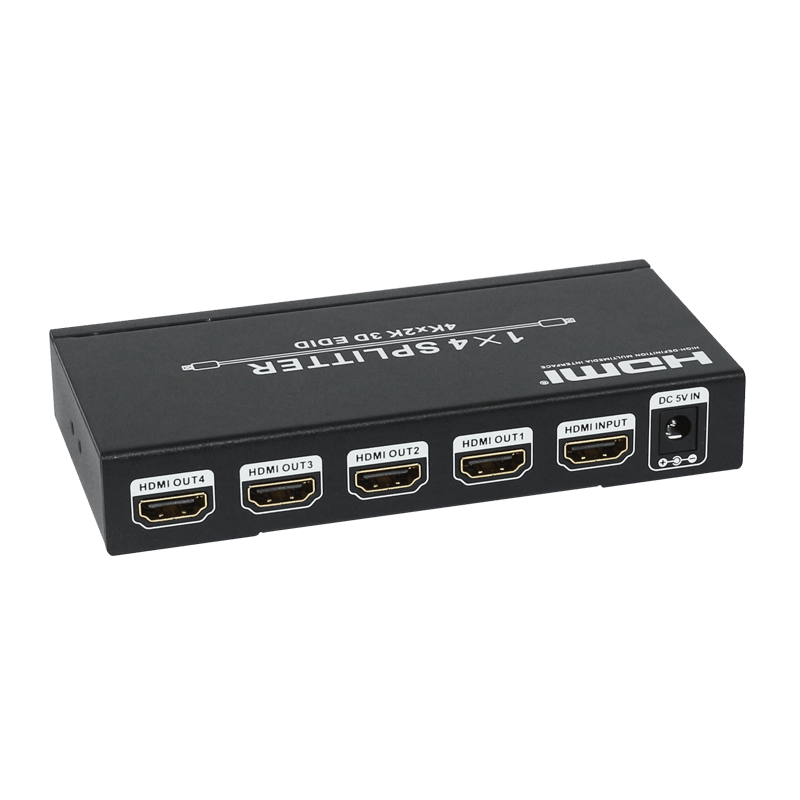 HDCVT 1x4 HDMI 1.4 Splitter supports HDCP1.4 and EDID