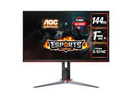 AOC 27G4 Gaming Monitor|27 inch|IPS FHD 1920x1080 180hz|1ms|HDMI DP|VESA|Flicker Free;|Low Blue Mode|Adaptive Sync