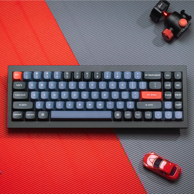 Keychron Q7 70% Red G Pro Switches Aluminium RGB Wired Keyboard - Black